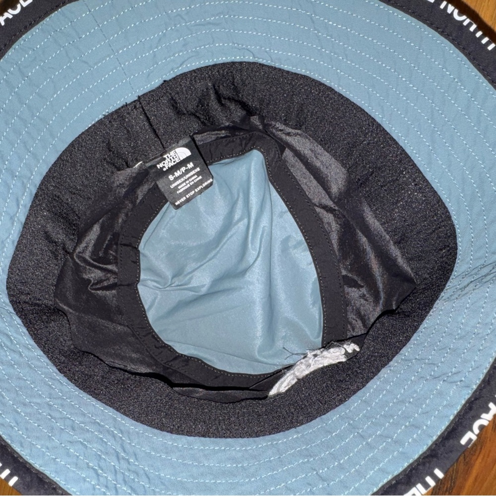 North Face Cypress Bucket Hat Blue Black Logo Unisex S/M Gorpcore Outdoor - Picture 7 of 10